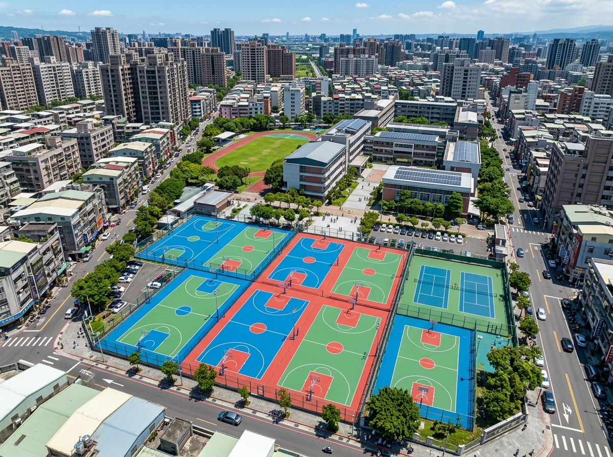 萍乡市透气型塑胶跑道硅PU篮球场 - 厂家